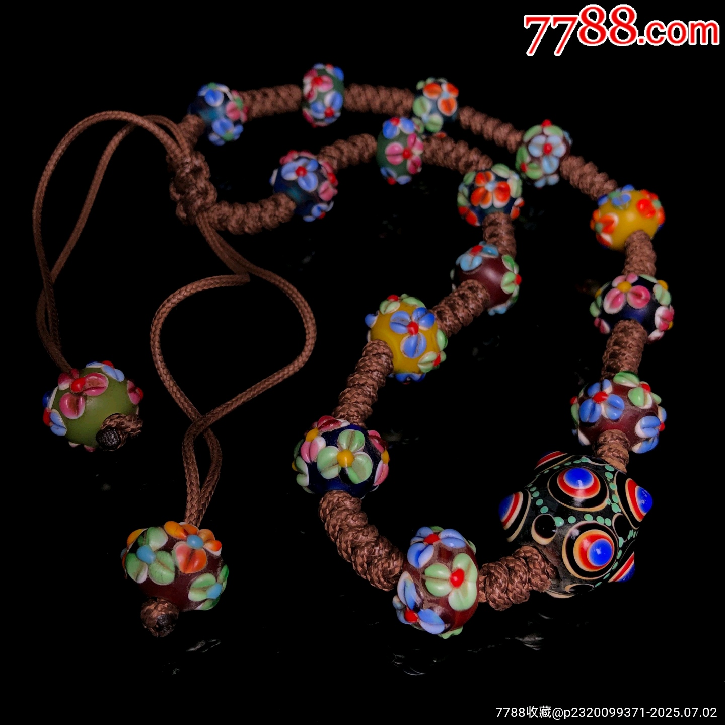 老料流光溢彩花琉璃項鏈_價格299元_第8張_