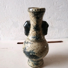 青花象耳尊
