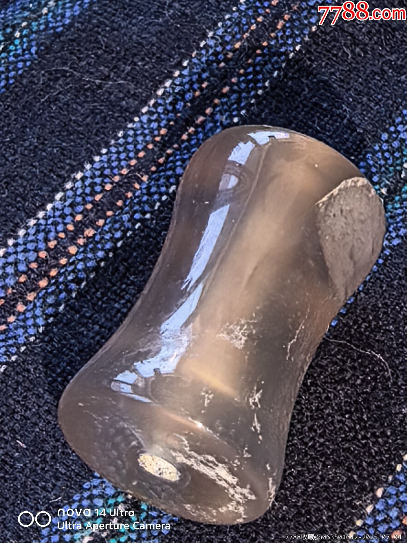千年白瑪瑙束腰鼓形珠子_價格28元【嘉禾古玩】_第6張_