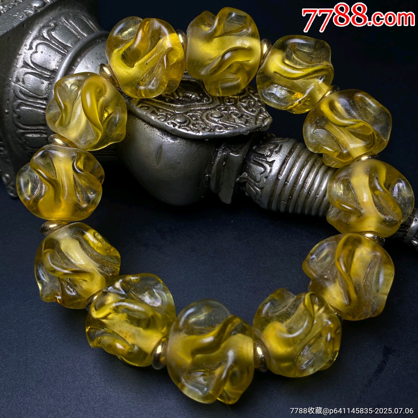 珍藏老琉璃扭轉(zhuǎn)乾坤轉(zhuǎn)運(yùn)珠手鏈_價(jià)格169元_第1張_