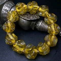 珍藏老琉璃扭轉(zhuǎn)乾坤轉(zhuǎn)運(yùn)珠手鏈