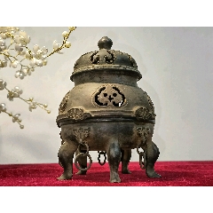 清代铜香插__【7788旧书网】