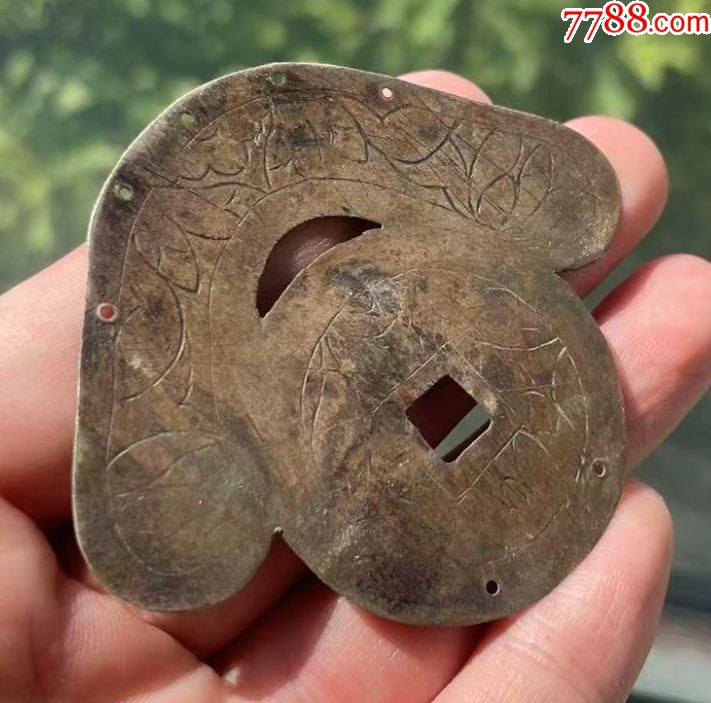 長(zhǎng)命百歲：純銀手雕異形掛花，花錢！_價(jià)格98元【優(yōu)品好店】_第4張_