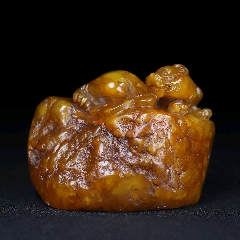 20螭虎　寿山石　芙蓉石　清工　唐物　落款　雅号　関防 20螭虎 寿山石 芙蓉石 清工 唐物 落款 雅号 関防