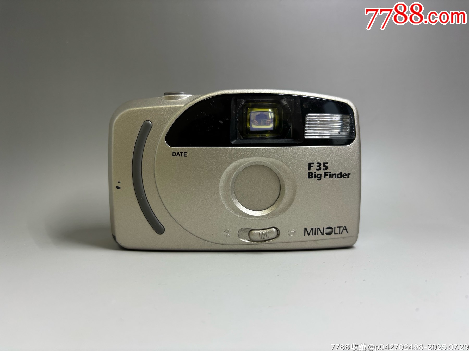 美能达minoltaf35aps胶片相机品相如图快门可按闪光灯亮后盖子