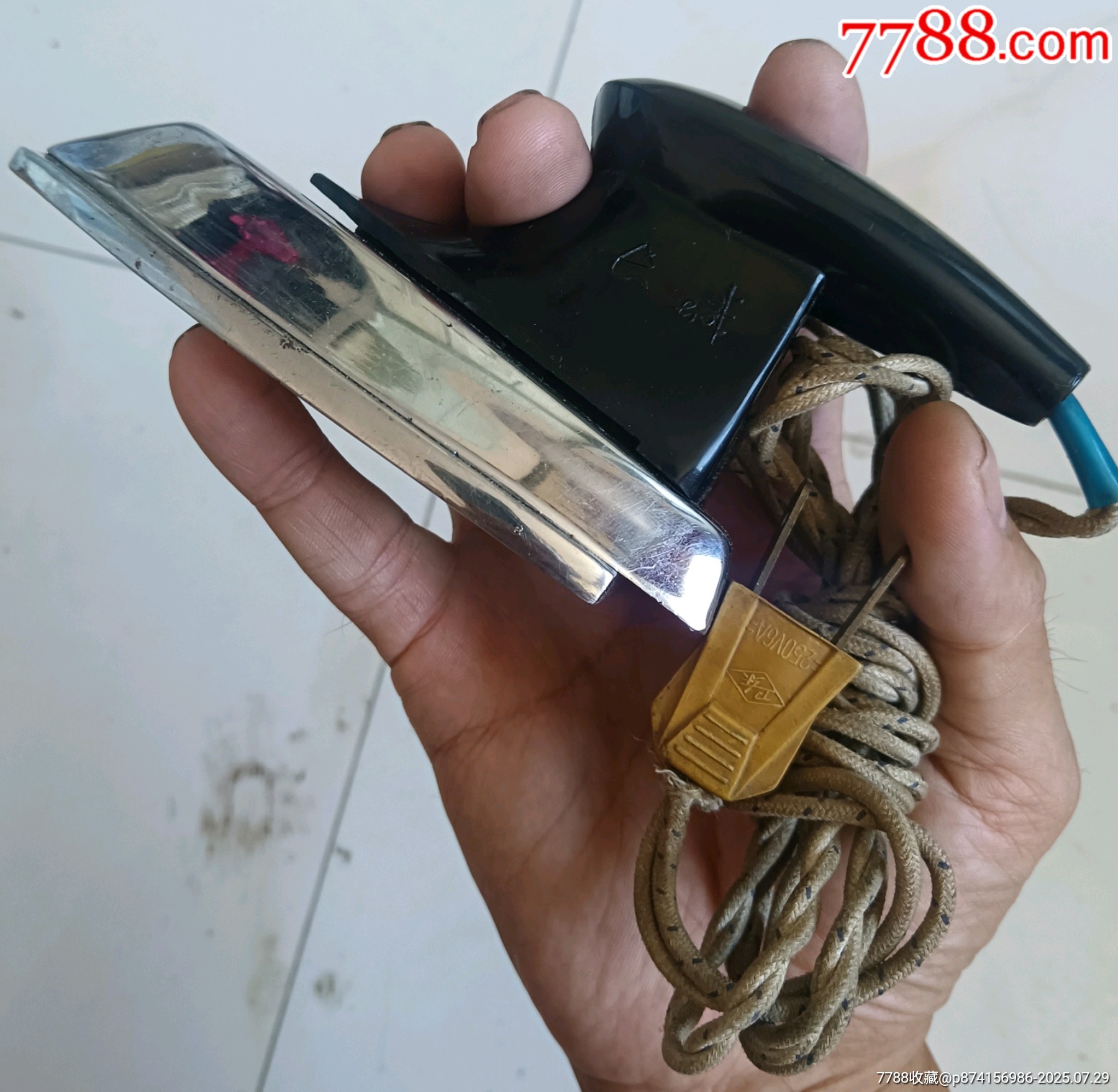 文长城牌袖珍小电熨斗可用卫东牌插头