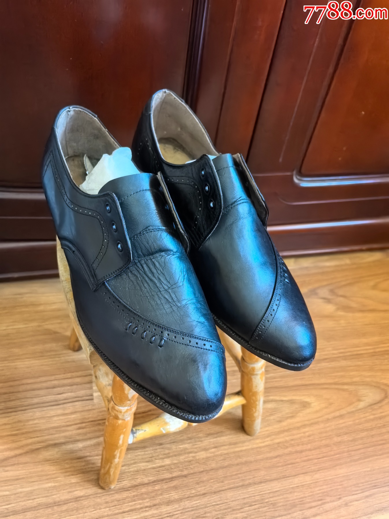 全新老式男皮鞋