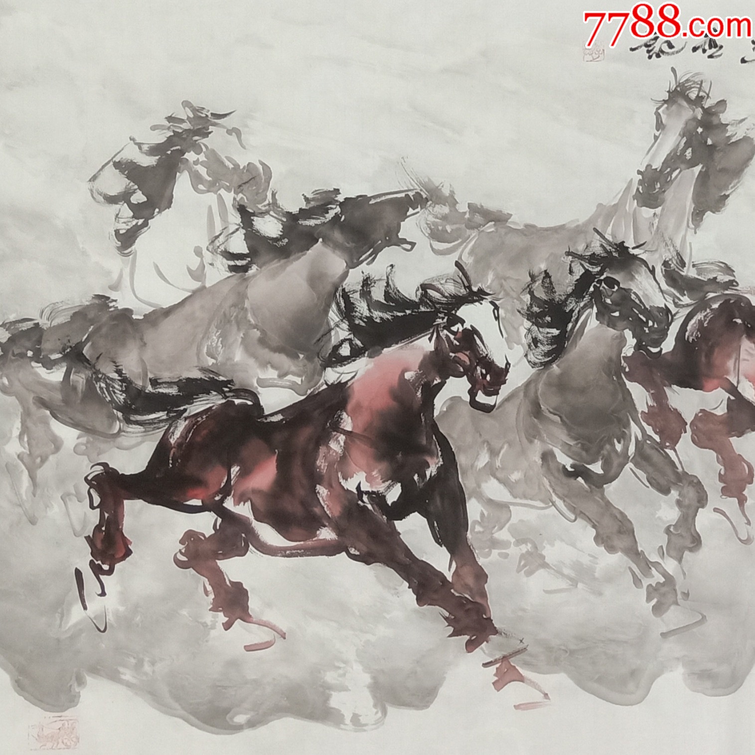 【授权拍卖】中美协会员、知名画家李兵作品：马到成功-价格:60.0000元-zc42152068-花鸟国画原作 -加价-7788收藏__收藏热线