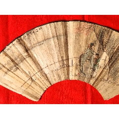清末扇面（张培敦作）_人物国画原作_￥168