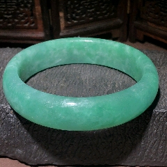 冰晴底果綠色手鐲