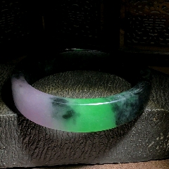 紫羅蘭帶色飄花手鐲