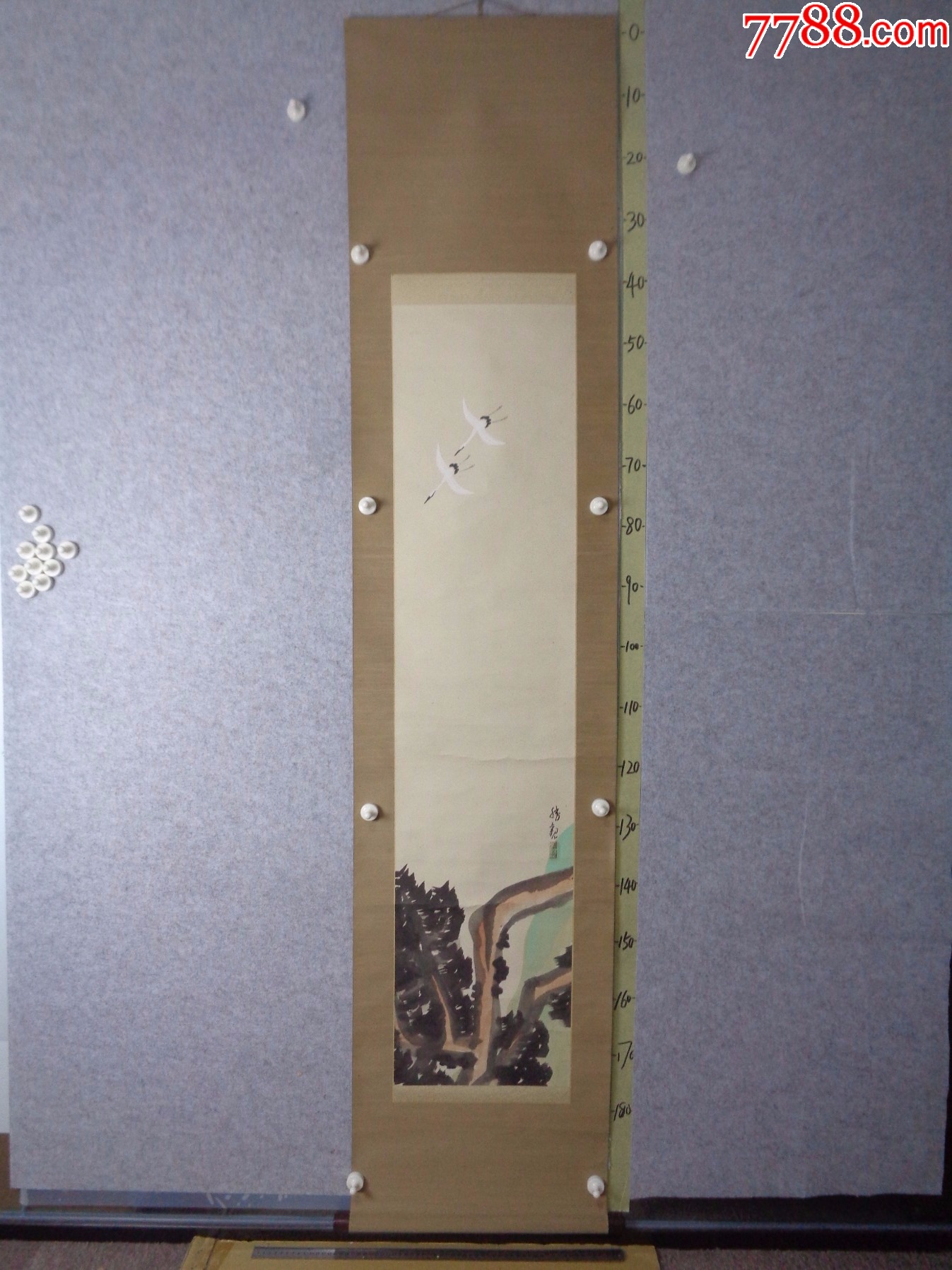 1-26、小日子藏书家早年旧藏,早期绘画作品一幅(纸本、卷轴装裱)-价格:14.0000元-zc42325587-花鸟国画原作 -加价 ...