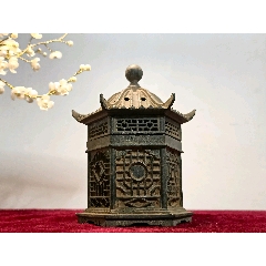 銅器 太上老君錬丹炉 三足鼎 供養塔薫炉 銅器 太上老君錬丹炉 三足鼎 供養塔薫炉