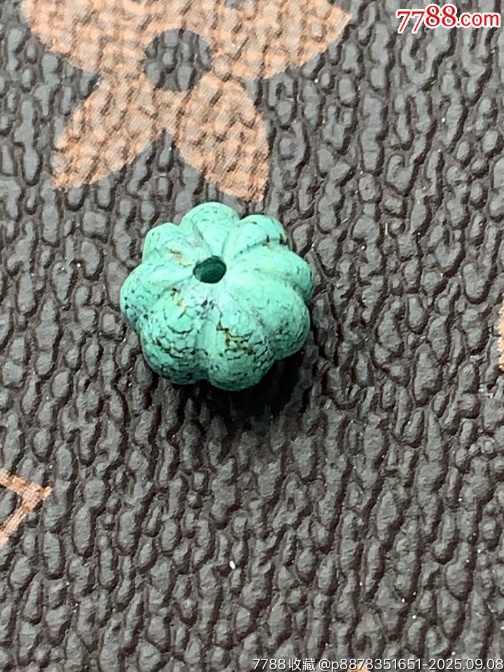 純天然湖北綠松石花珠_(kāi)價(jià)格30元_第4張_