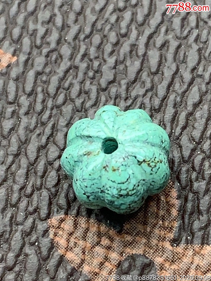 純天然湖北綠松石花珠_(kāi)價(jià)格30元_第8張_