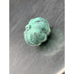 純天然湖北綠松石花珠