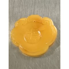 純天然蜜蠟福牌如意牌