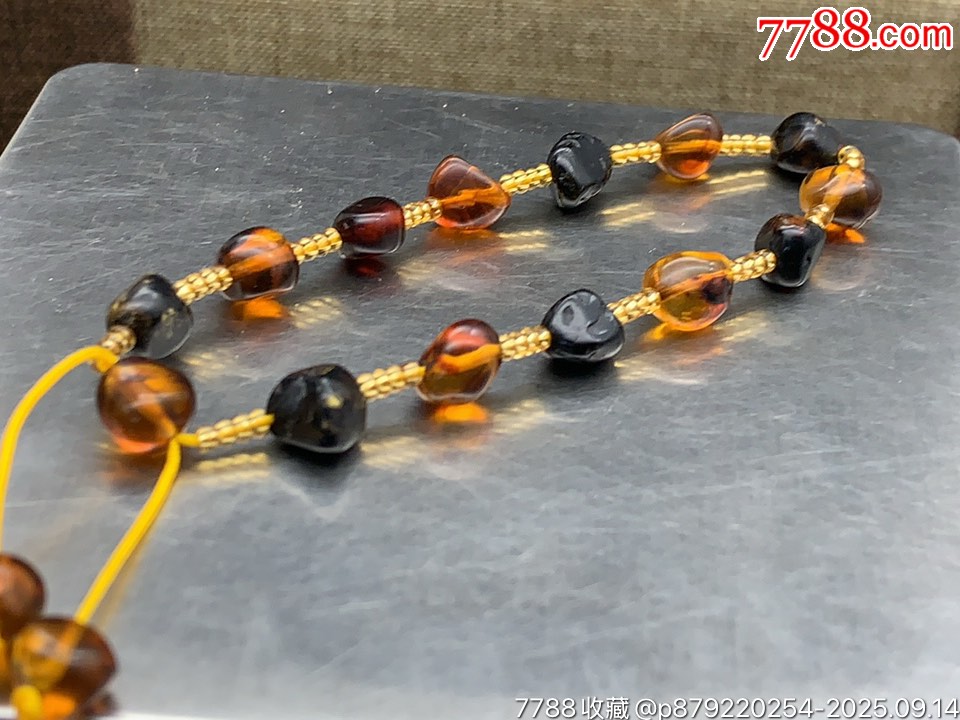 純天然撫順琥珀原石手串_價(jià)格45元_第1張_