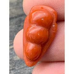 純天然南紅瑪瑙滿肉平安豆