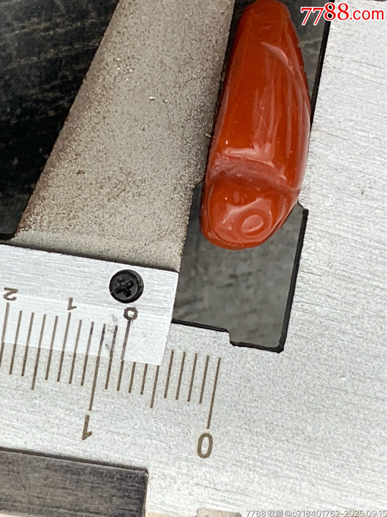 純天然南紅錦紅一鳴驚人_價格50元_第6張_