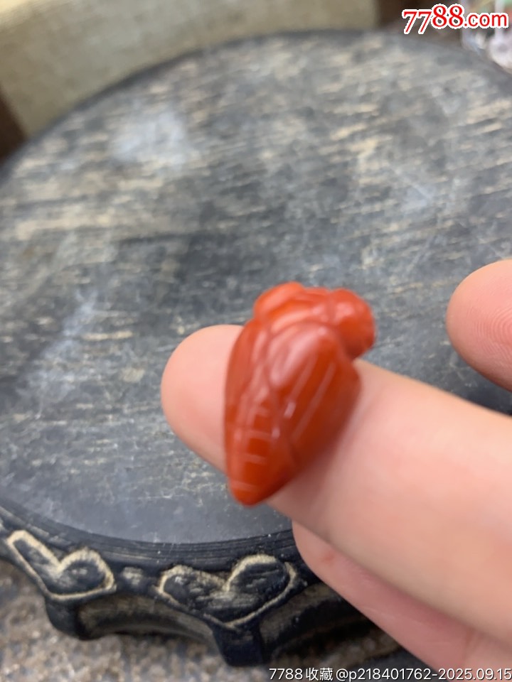 純天然南紅錦紅一鳴驚人_價格50元_第8張_