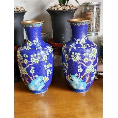 景泰藍 銅胎掐絲琺瑯彩牡丹紋香爐 香道具 骨董品 金丹青》手工胎掐絲琺瑯景泰藍香爐純紫銅大碗薰香爐藝術品擺件