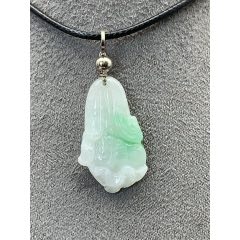 純天然A貨緬甸翡翠白底青