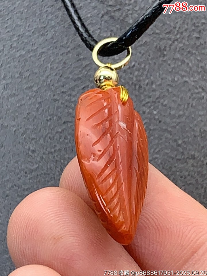 純天然川料南紅金枝玉葉_價格18元_第10張_