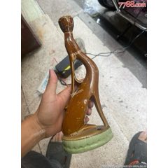 六七十年代老瓷塑鹿臺(tái)燈全品保真，如圖所見發(fā)貨_雕塑瓷/瓷雕_￥270