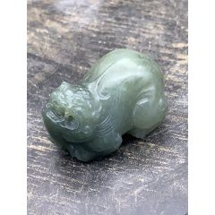 純天然和田玉碧玉貔貅