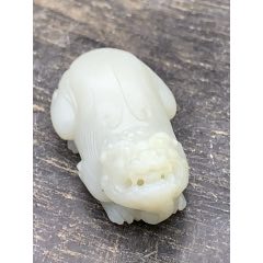 純天然新疆和田玉且末老料貔貅