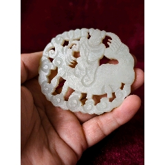 民國和田玉麒麟送子(au42679842)