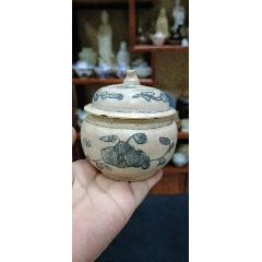 大处理｝哥釉青花龙小罐（全品）__【7788旧书网】