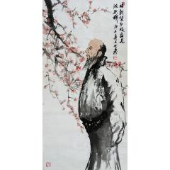 【帶合影，授權(quán)拍賣】海南省美協(xié)會員、知名畫家趙仁壽作品：明朝望鄉(xiāng)處