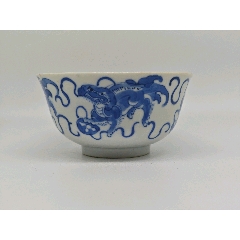 清代青花獅子繡球碗(zc42736273)