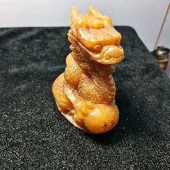 原味极美品寿山石雕“狮子钮”印章一枚-寿山石-7788旧书网