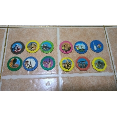 早期紙質塑膜奇多國家異形卡12枚不重復(au42761223)