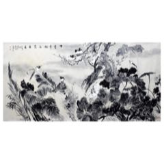 字畫花鳥手繪真跡姜義防真跡八尺精品(zc42829973)