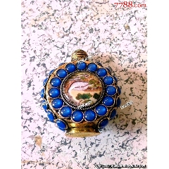 北京琉璃厂琉璃内画鼻烟壶__【7788旧书网】