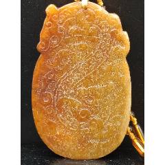 和田玉龍紋牌子_和田玉