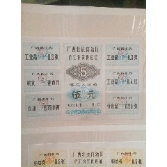 廣西僑匯物資供應證