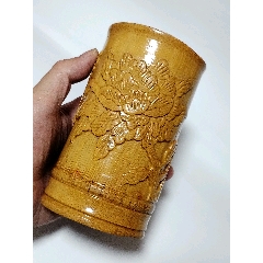 60年代雕花竹筆筒-￥18 元_竹雕筆筒_7788網