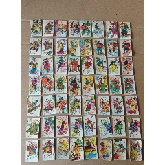 彩繪江蘇江陰月城洋畫片[封神榜人物圖(一，二)】一套112張全_小畫片_￥165