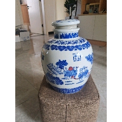 景德鎮青花，福星高照-￥199 元_酒瓶_7788網