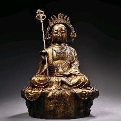 秘藏 清 純銅 全銅 高浮彫鏨刻泥金 望天吼 熏香炉