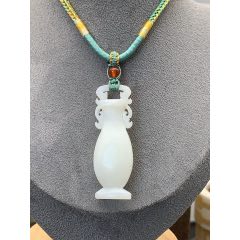 純天然新疆和田玉平安瓶