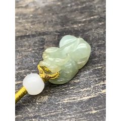 1元拍！純天然A貨緬甸翡翠貔貅