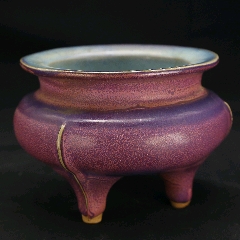 郎窑红窑变釉石榴尊花瓶__【7788红宝书】