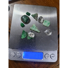 清代翡翠一堆合售，還有老銀