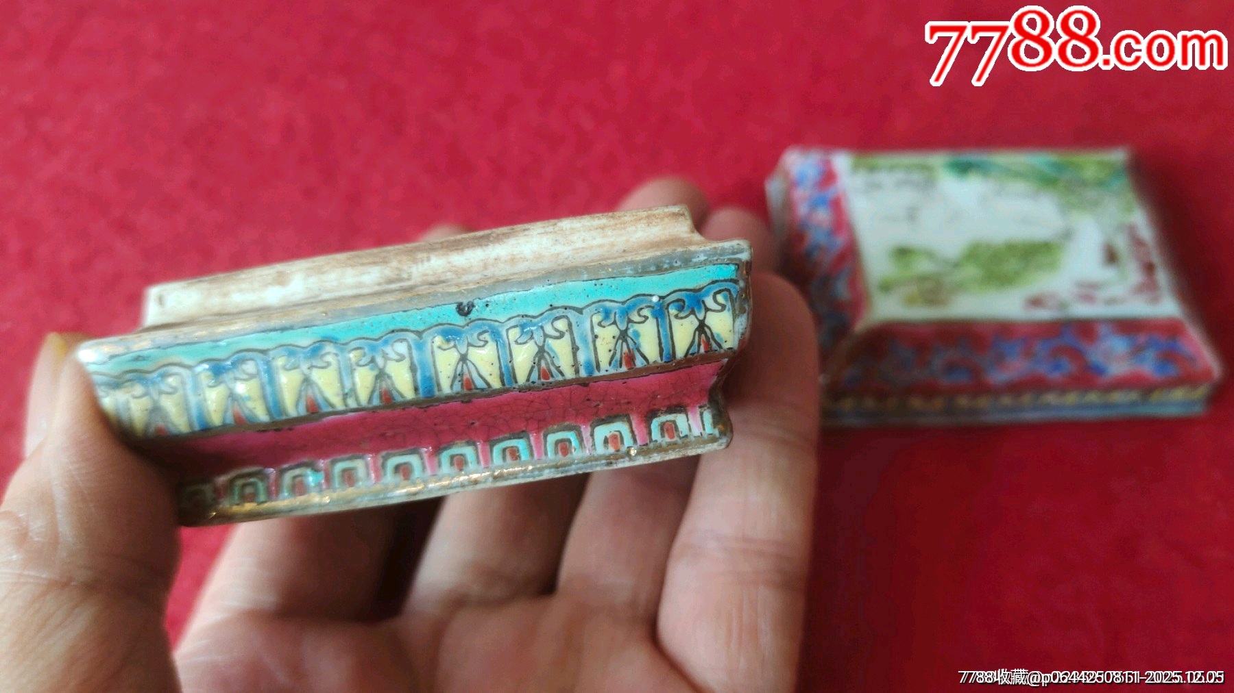 三羊開泰粉彩胭脂蓋盒_價格861元_第7張_